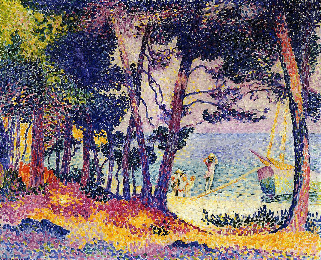 Henri Edmond Cross A Pine Wood, Provence - Canvas Print