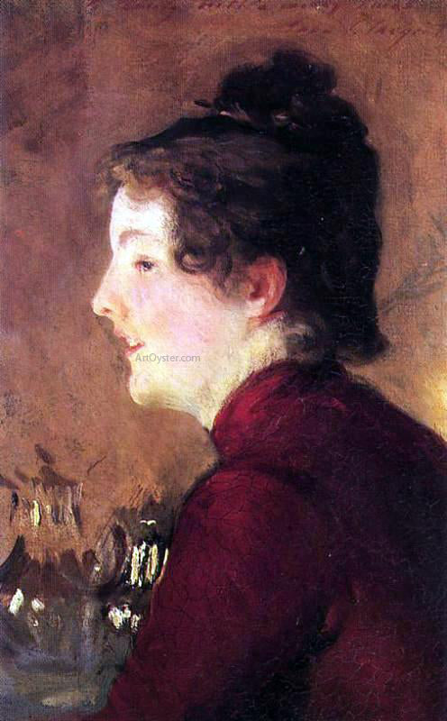 John Singer Sargent A Portrait of Violet - Canvas Print