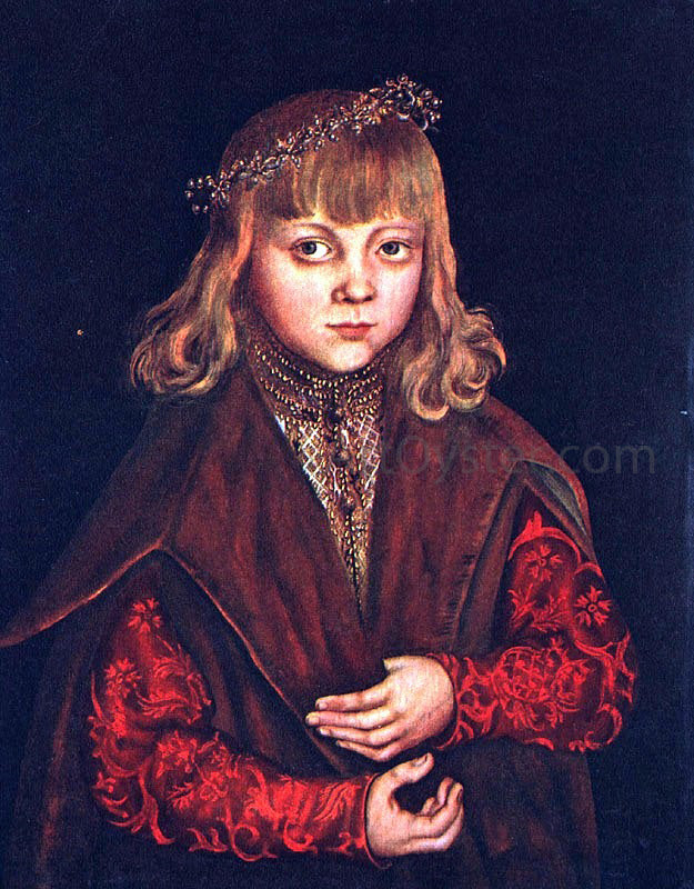 The Elder Lucas Cranach A Prince of Saxony - Canvas Print
