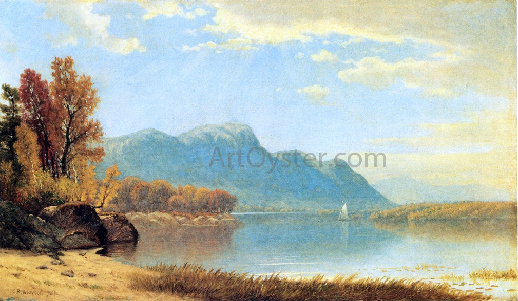 James Renwick Brevoort A Quiet Day on the Lake - Canvas Print