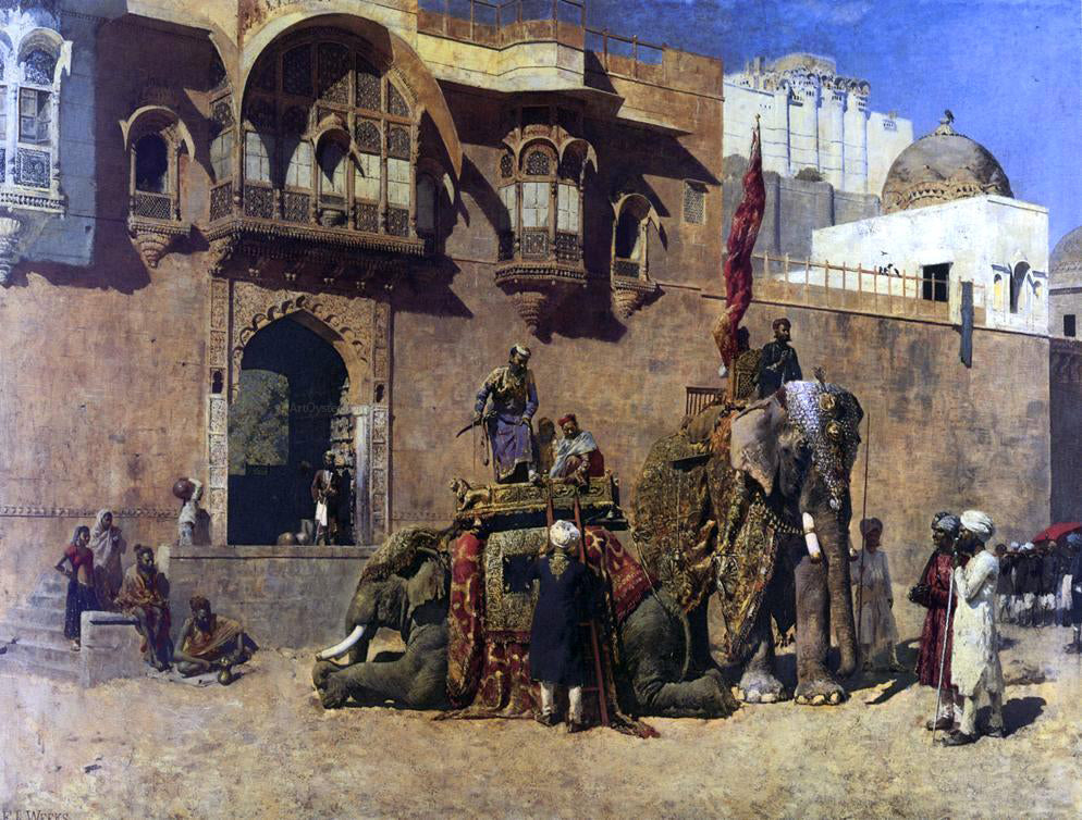 Edwin Lord Weeks A Rajah of Jodhpur - Canvas Print