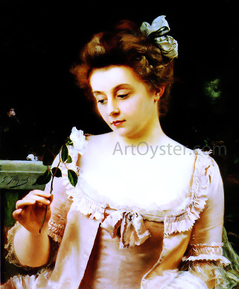 Gustave Jean Jacquet Rare Beauty - Canvas Print