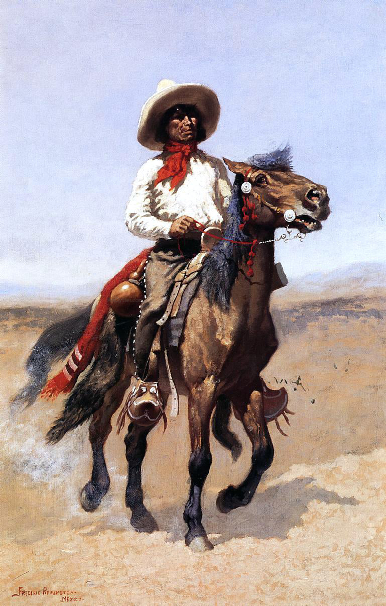 Frederic Remington A Regimental Scout - Canvas Print