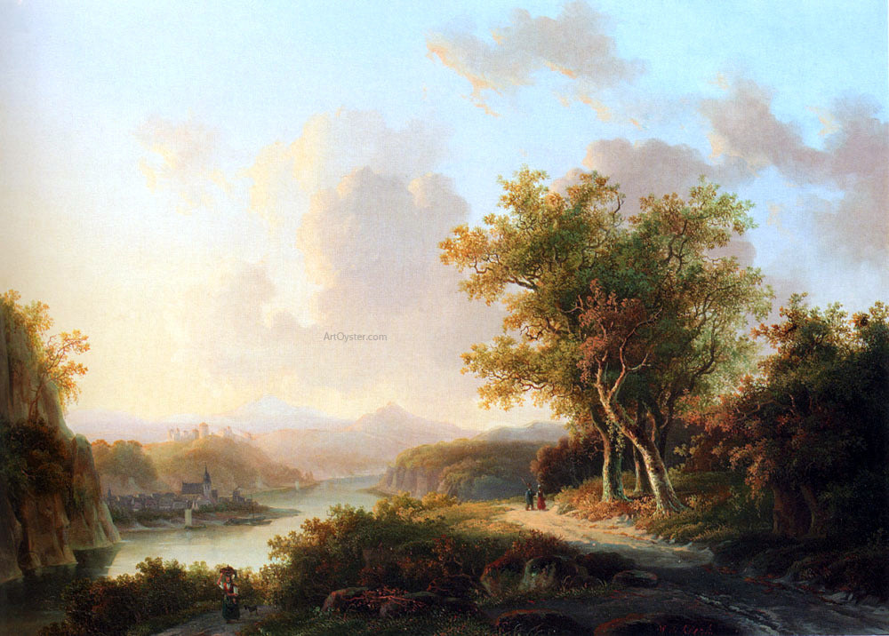 Willem De Klerk A Rhenish Summer Landscape - Canvas Print