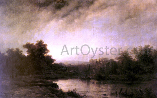 Remigius Adriannus Van Haanen A River Landscape - Canvas Print