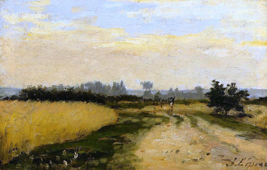Stanislas Lepine A Road in the Countryside - Canvas Print