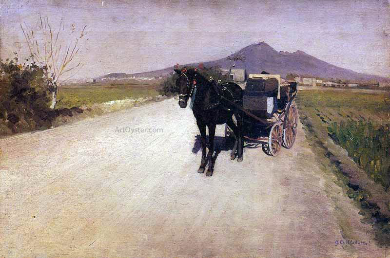 Gustave Caillebotte Road Near Naples - Canvas Print