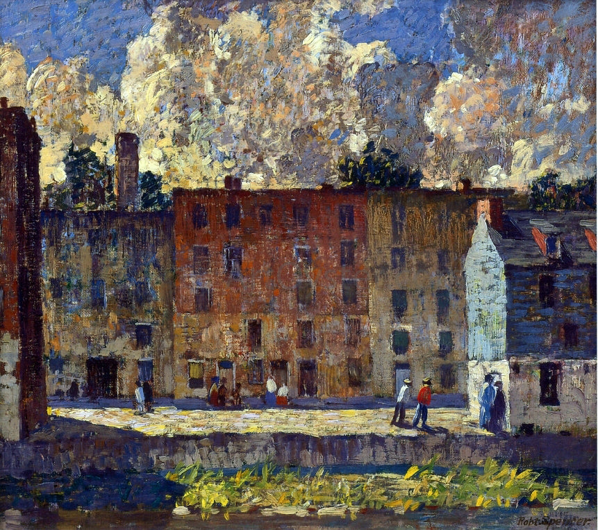 Robert Spencer A Row of Tenements - Canvas Print
