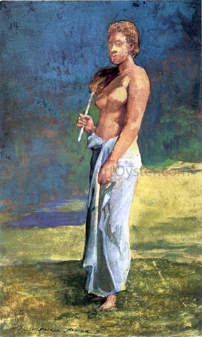John La Farge A Samoan Lady - Canvas Print