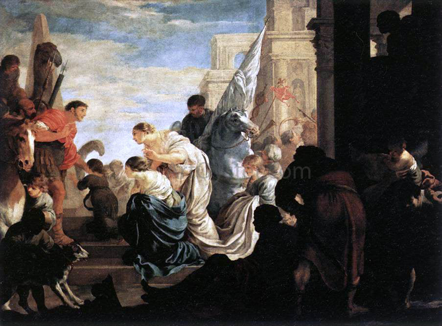 Sebastien Bourdon A Scene from Roman History - Canvas Print