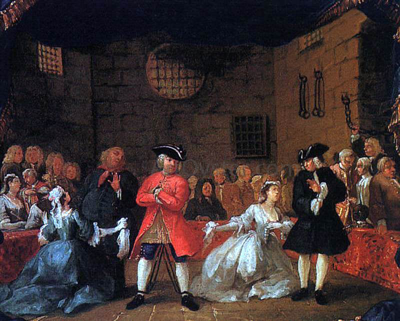William Hogarth A Scene from the Beggar's Opera - Canvas Print