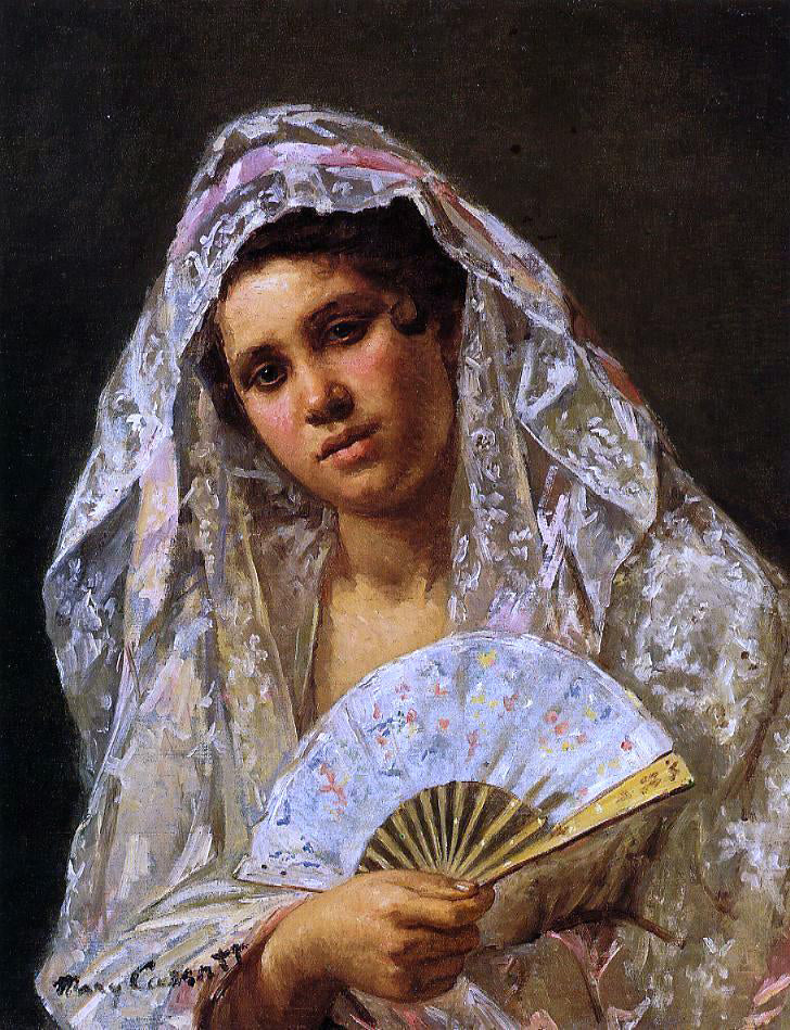 Mary Cassatt A Seville Belle - Canvas Print