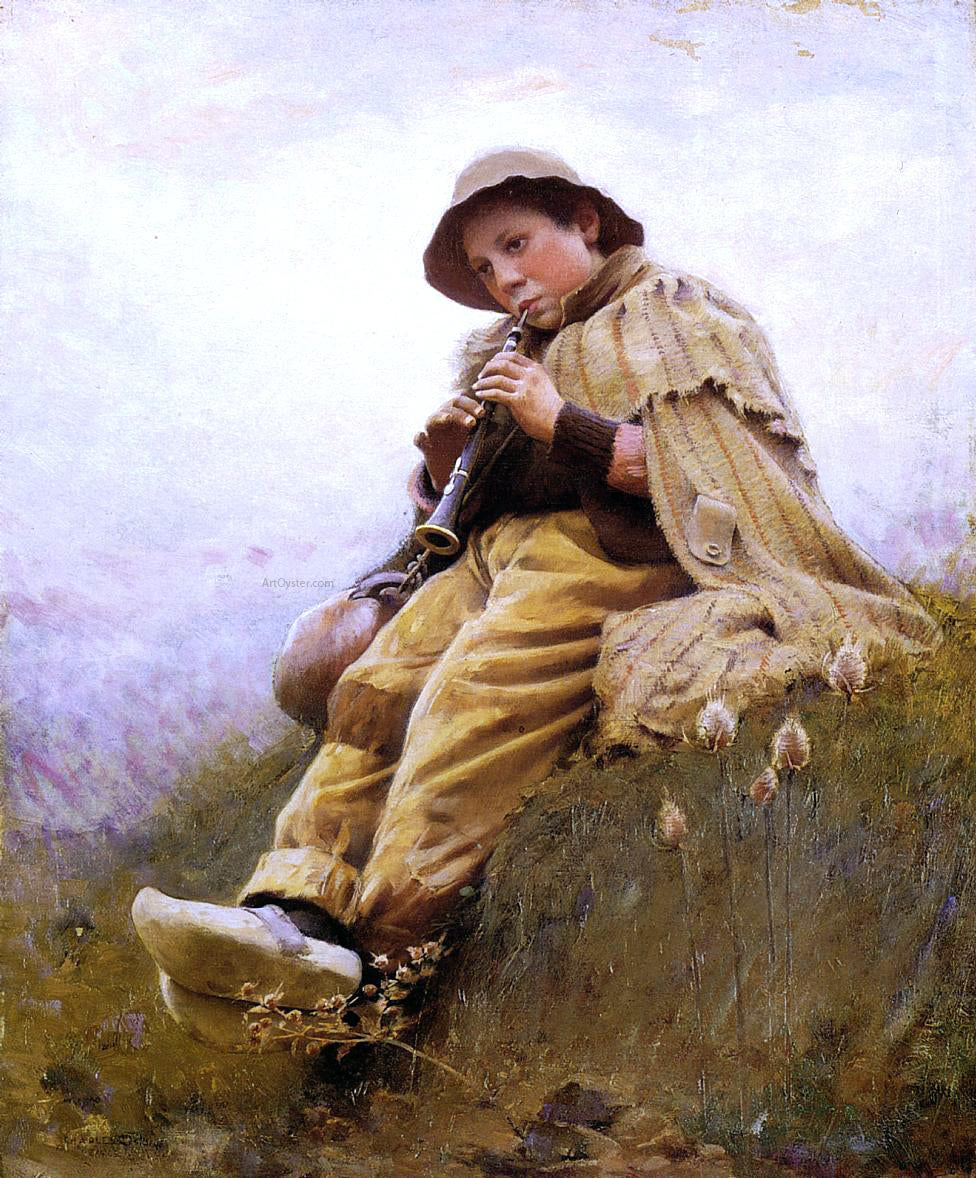 Charles Sprague Pearce A Shepherd Boy - Canvas Print