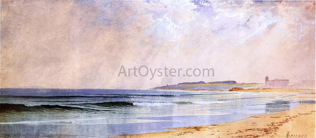 Alfred Thompson Bricher A Showery Cay - Naragansett Pier - Canvas Print