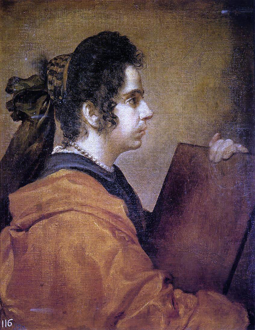 Diego Velazquez A Sibyl - Canvas Print