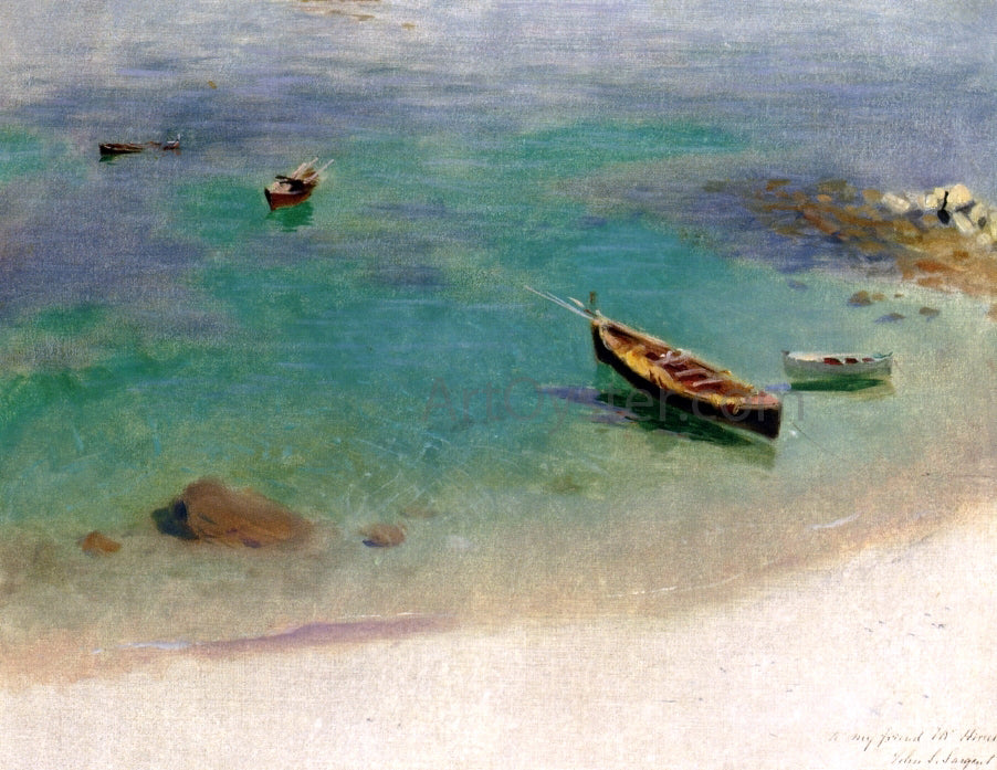 John Singer Sargent A Sketch: Capri - Canvas Print
