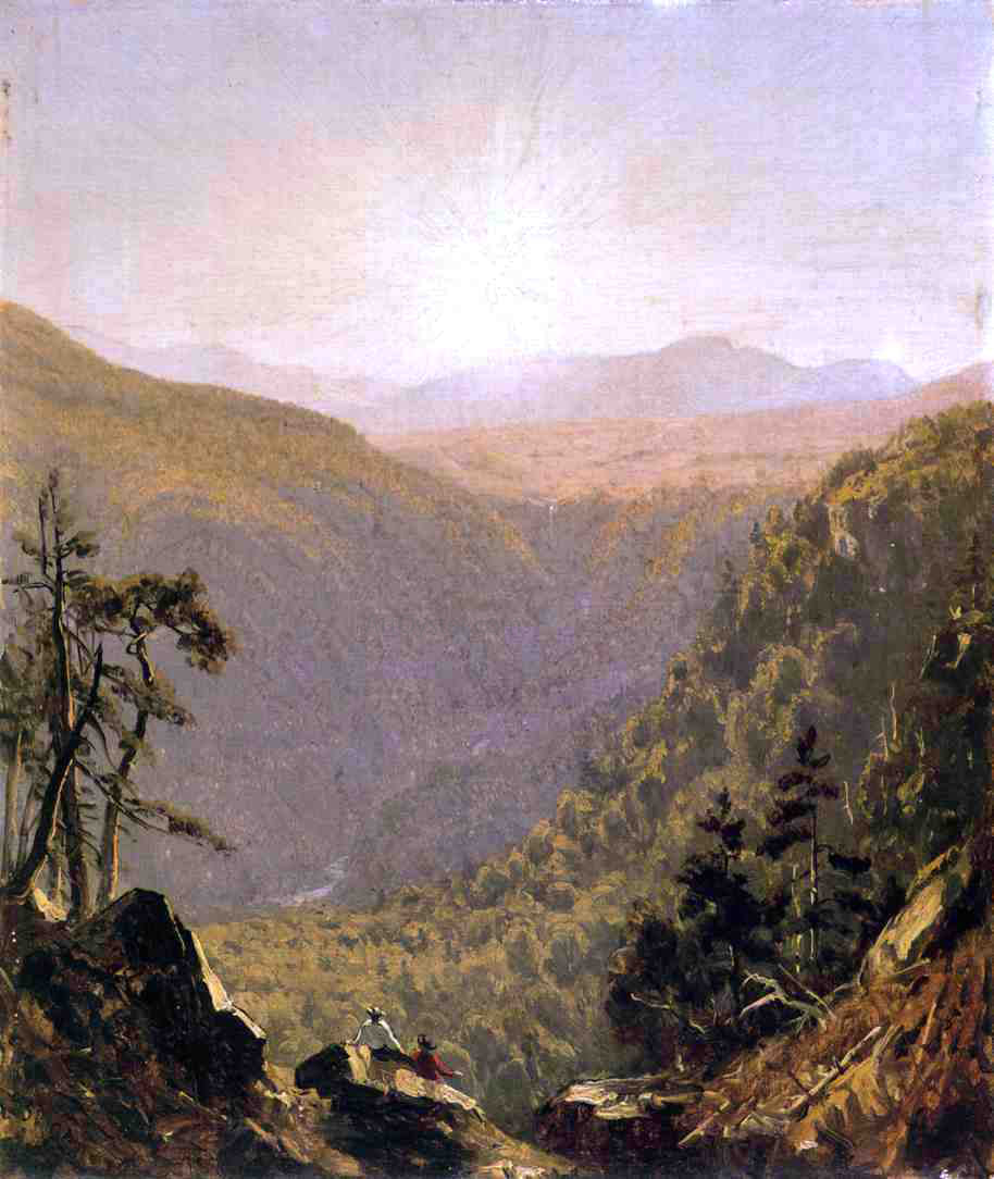 Sanford Robinson Gifford A Sketch in Kauterskill Clove - Canvas Print