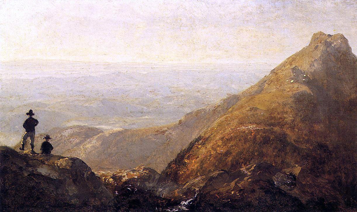 Sanford Robinson Gifford A Sketch of Mansfield Mountain - Canvas Print