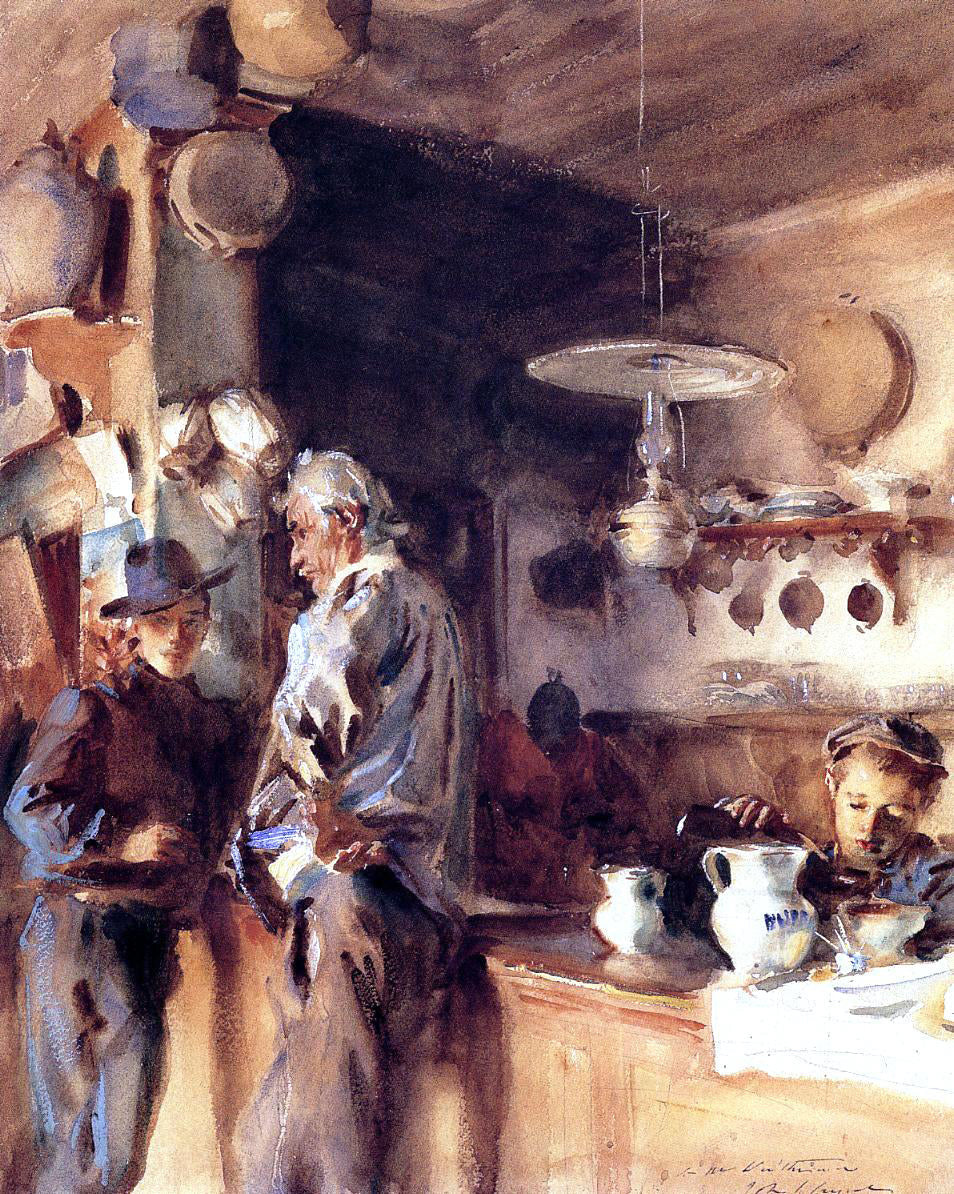 John Singer Sargent A Spanish Interior - Canvas Print