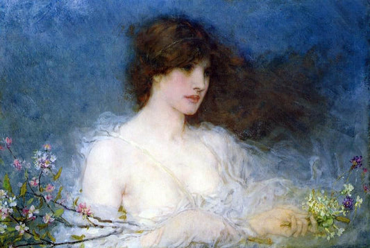 George Henry Boughton A Spring Idyll - Canvas Print