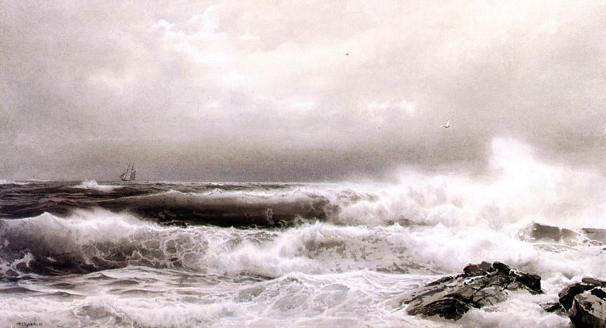 William Trost Richards A Storm - Canvas Print