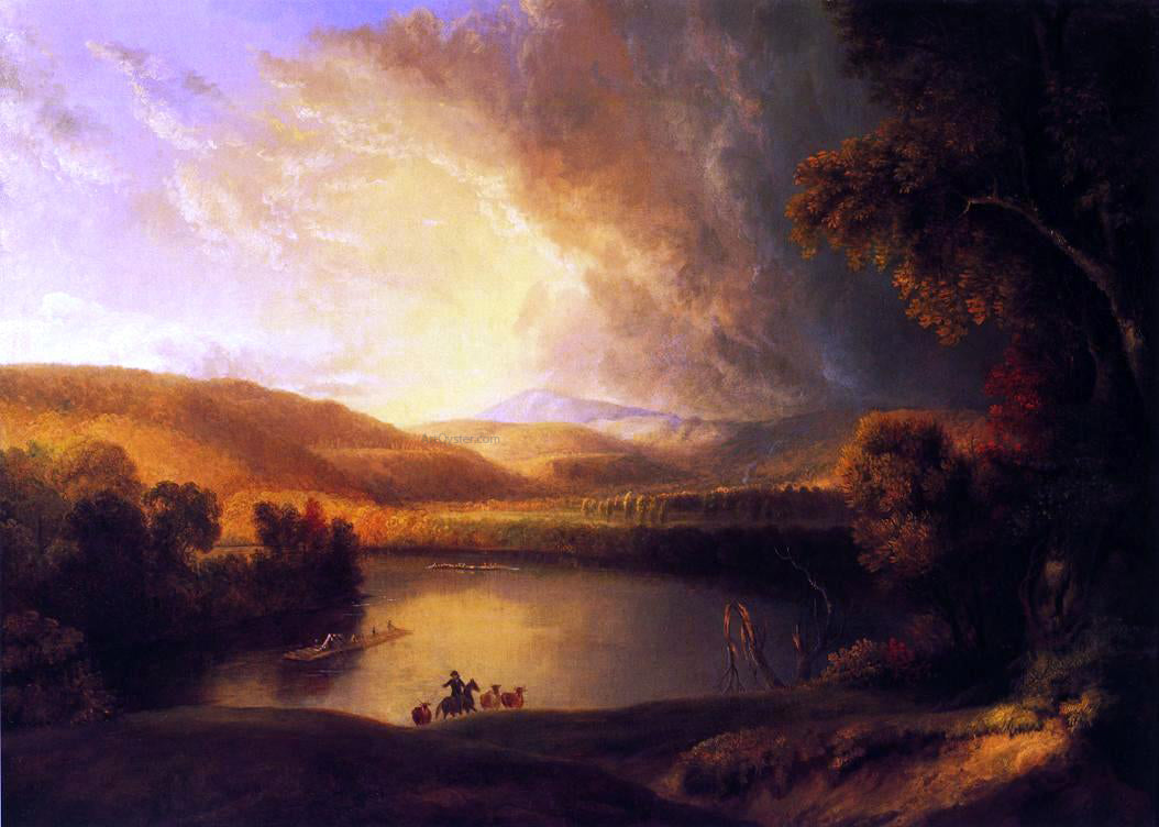 Alvan Fisher A Storm in the Valley - Canvas Print