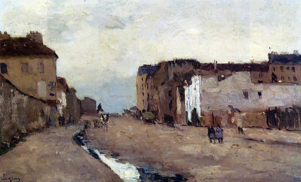 Albert Lebourg A Street in Bercy - Canvas Print