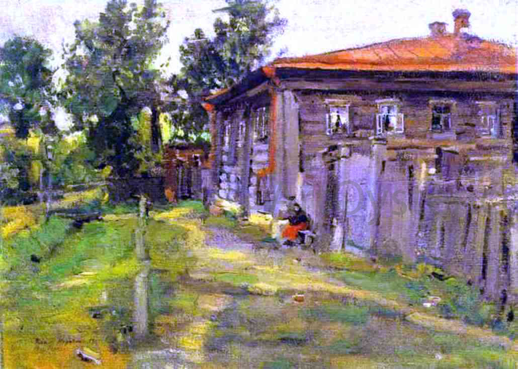 Constantin Alexeevich Korovin A Street in Pereslavl - Canvas Print