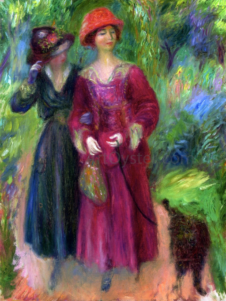 William James Glackens A Stroll in the Park - Canvas Print