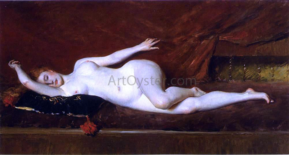 William Merritt Chase A Study in Curves - Canvas Print