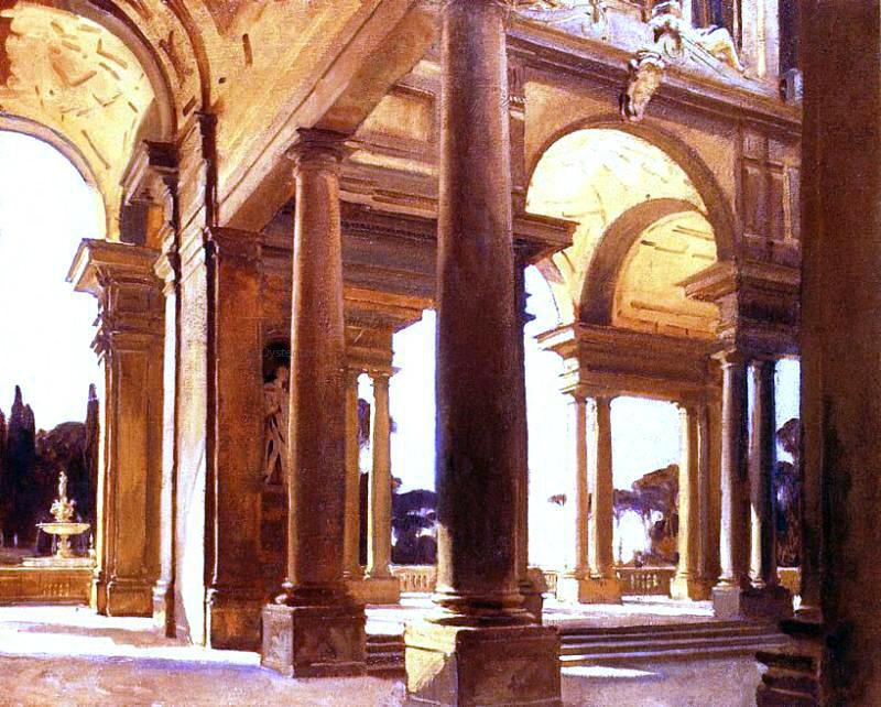 John Singer Sargent A Study of Architecture, Florence - Canvas Print