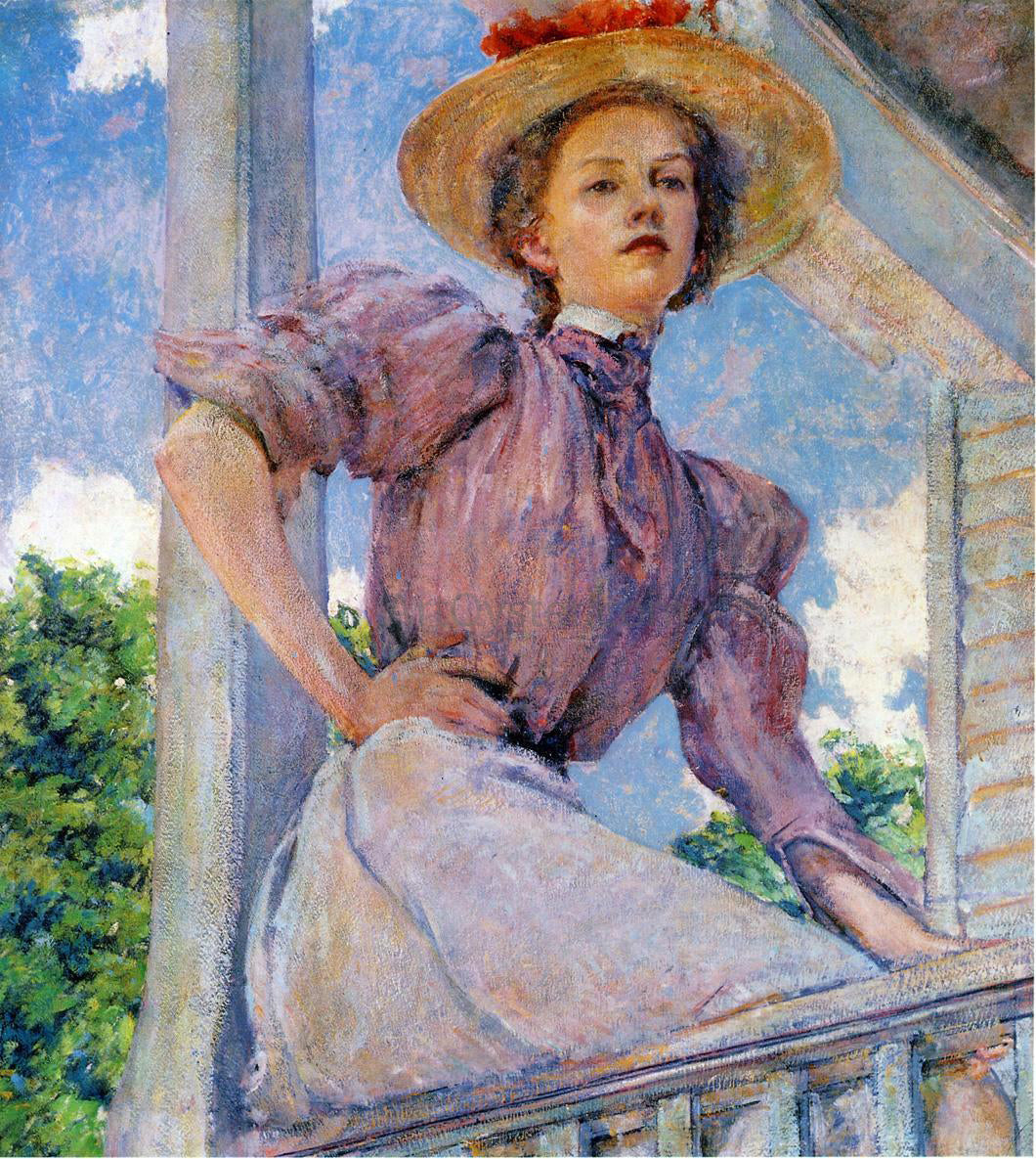 Robert Lewis Reid A Summer Girl - Canvas Print