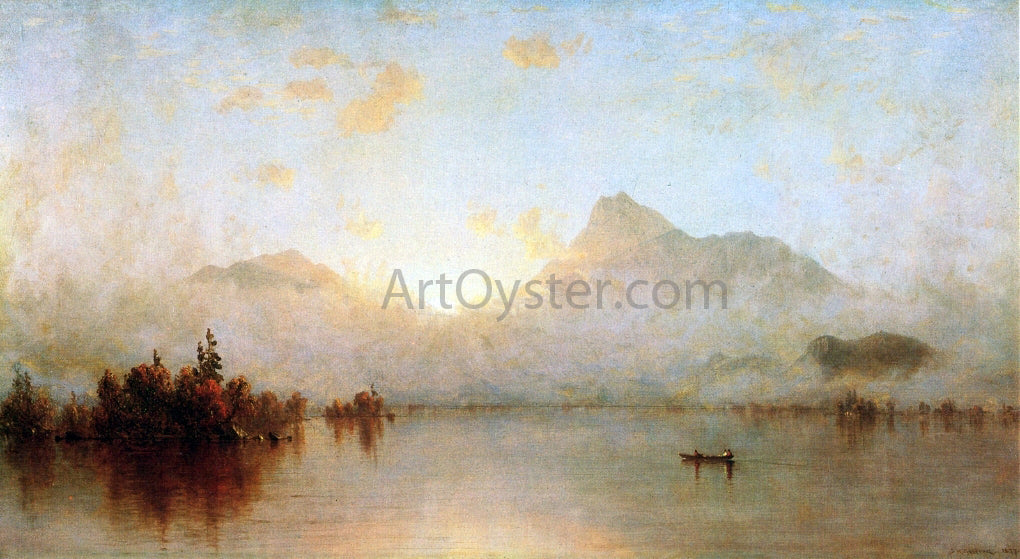 Sanford Robinson Gifford A Sunrise on Lake George - Canvas Print