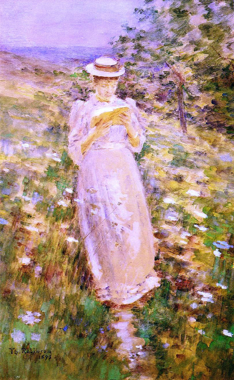 Theodore Robinson A Sweet Girl Graduate - Canvas Print