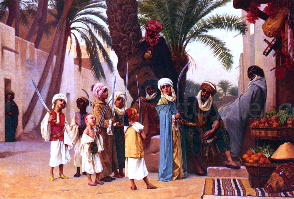 Gustave Rodolphe Boulanger Tale of 1001 Nights - Canvas Print
