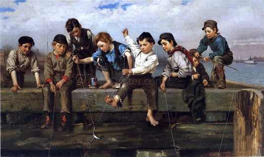 John George Brown A Thrilling Moment - Canvas Print