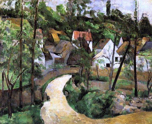 Paul Cezanne A Turn in the Road - Canvas Print