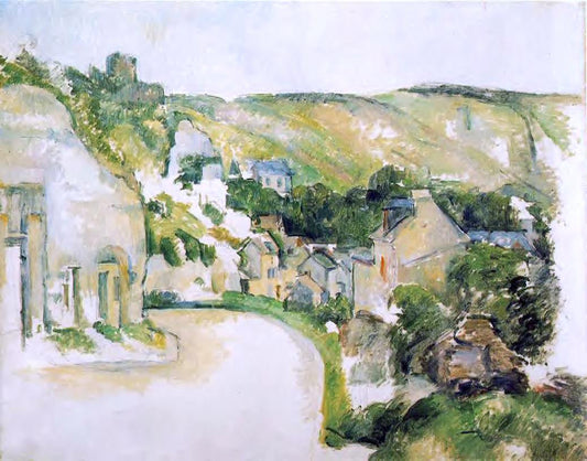Paul Cezanne A Turn on the Road at Roche-Ruyon - Canvas Print