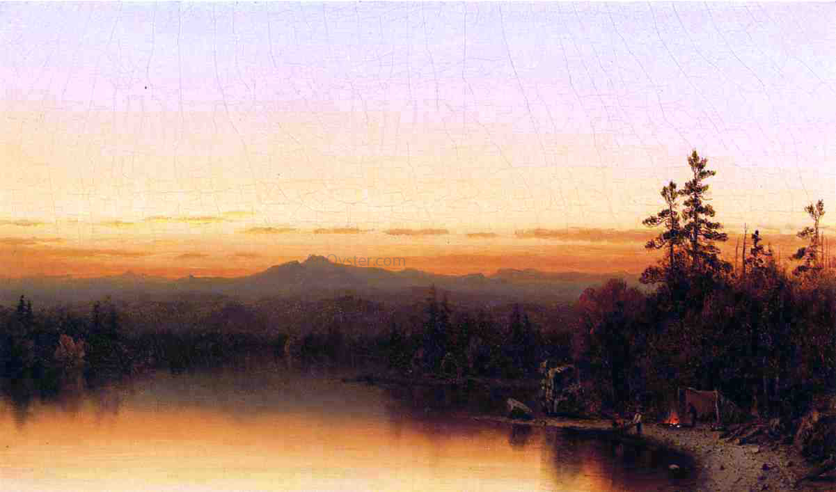 Sanford Robinson Gifford A Twilight in the Adirondacks - Canvas Print