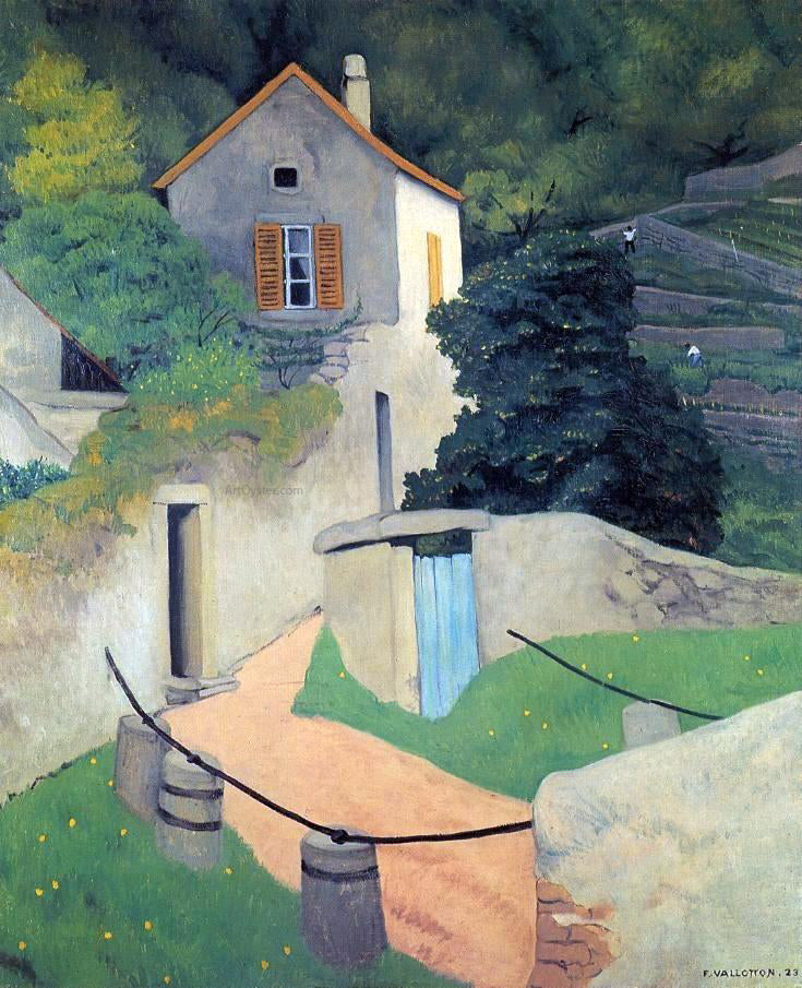 Felix Vallotton A Vallon Landscape - Canvas Print
