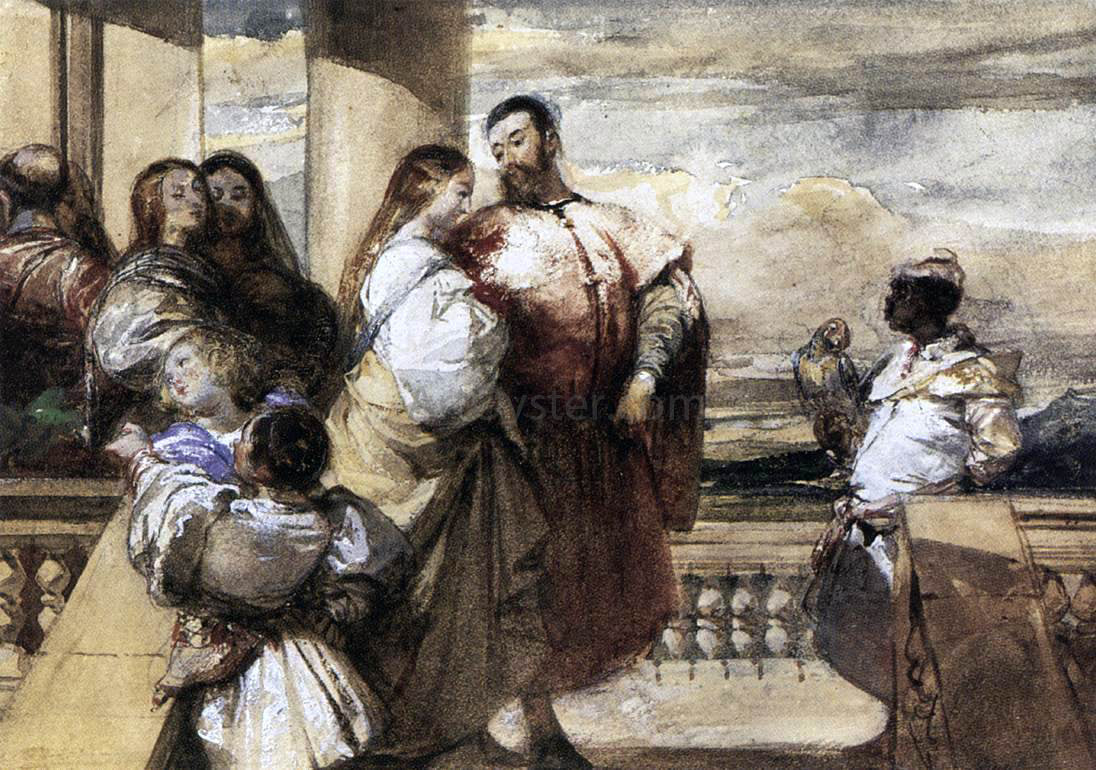 Richard Parkes Bonington Venetian Scene - Canvas Print