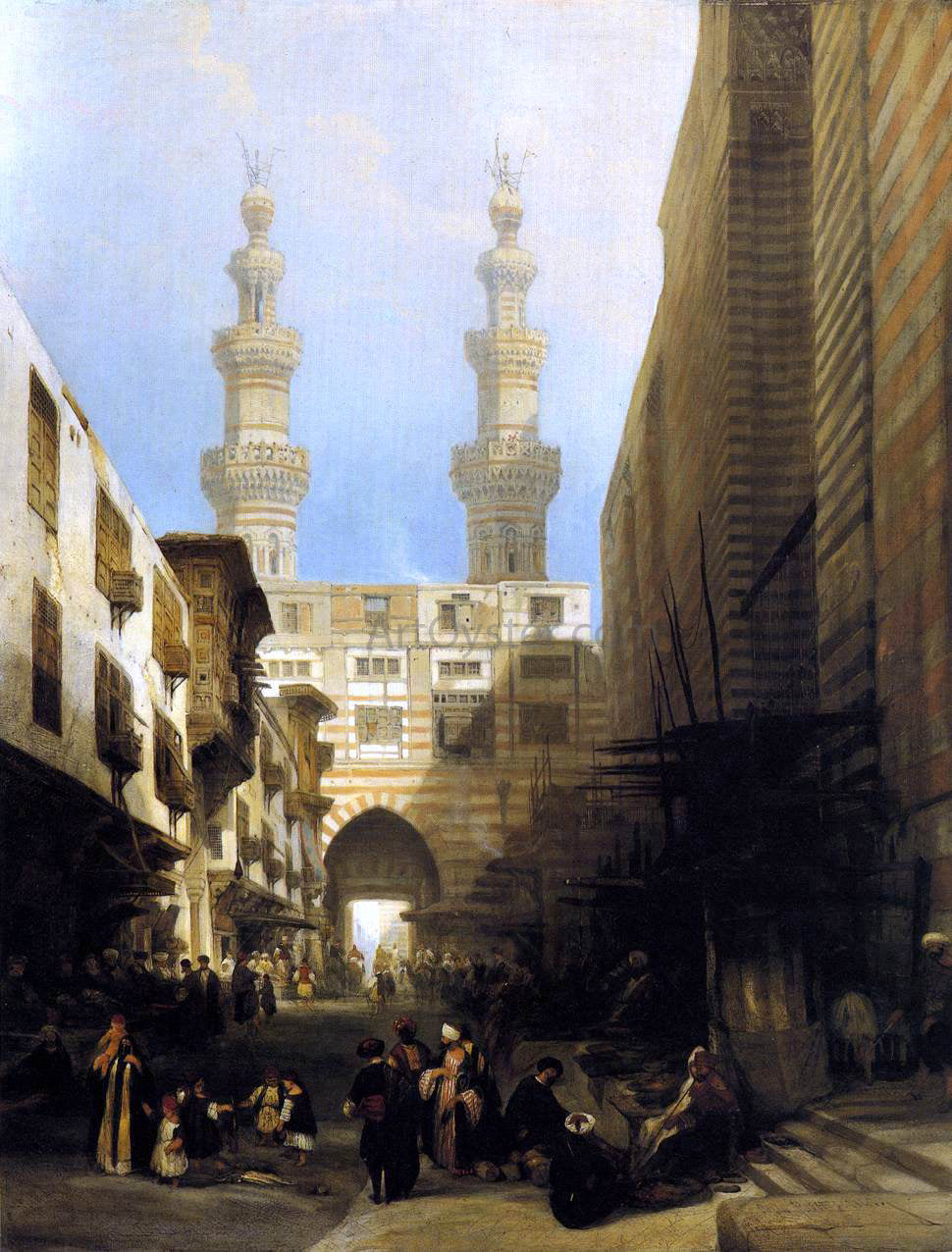 David Roberts A View in Cairo - Canvas Print