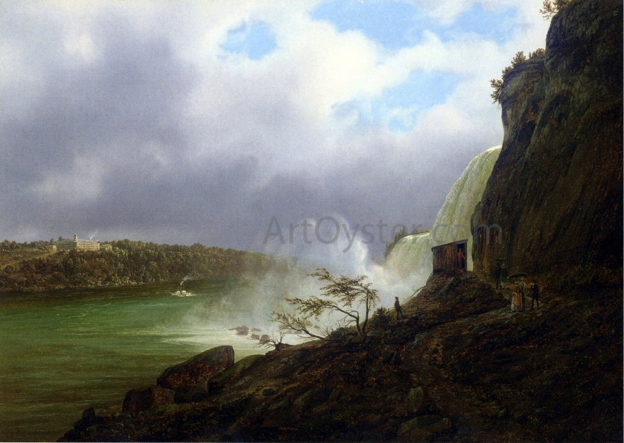 Ferdinand Richardt A View of Niagara Falls - Canvas Print
