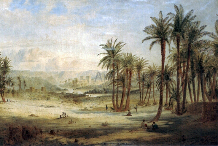 Edward Lear A view of Philae - Canvas Print