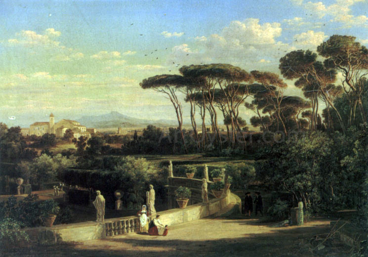 Friedrich Mayer View of Rome - Canvas Print