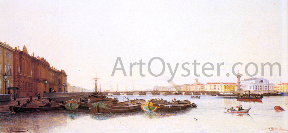 Piotr Petrovitch Weretshchagin A View of St. Petersburg - Canvas Print