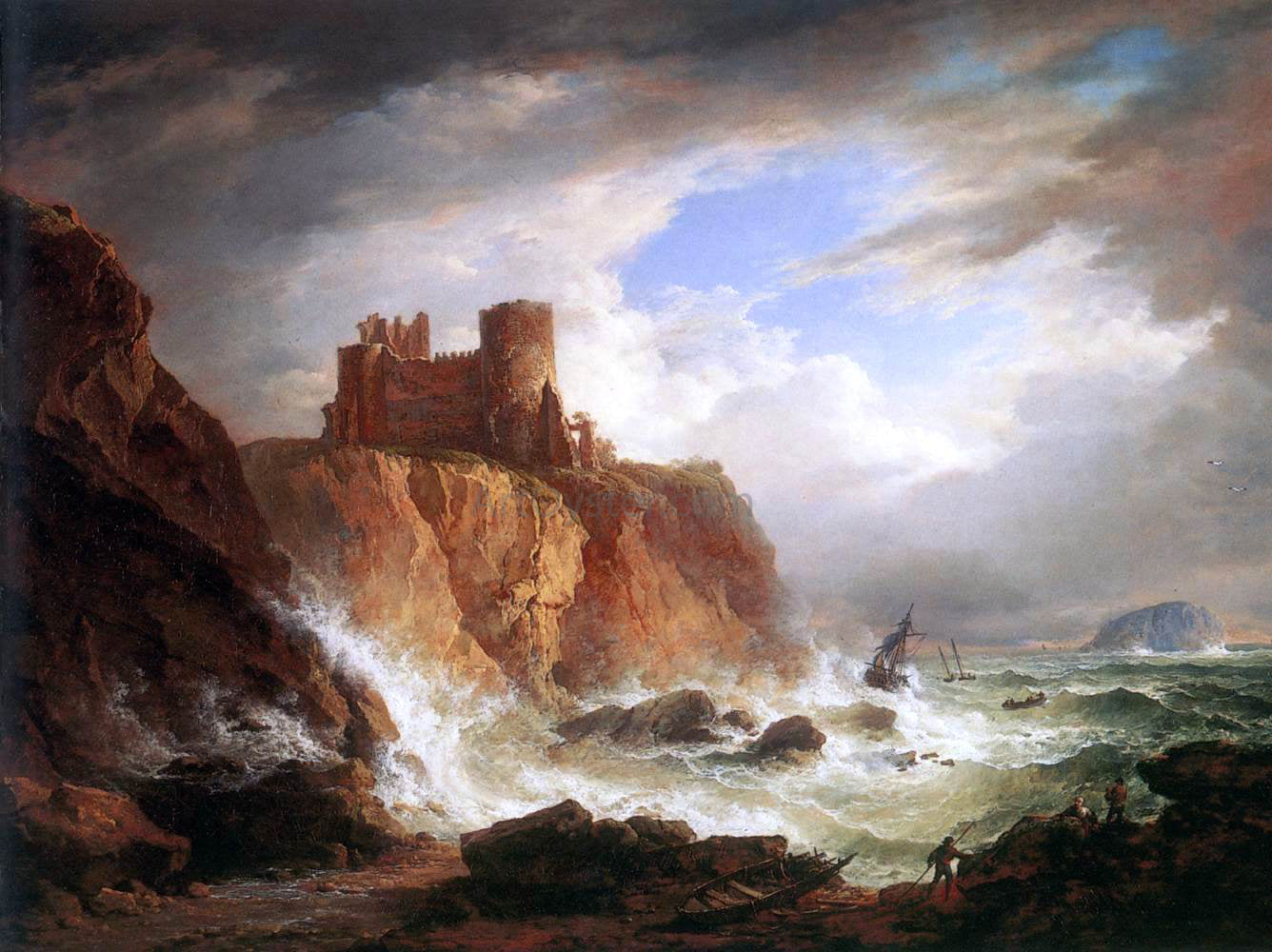 Alexander Nasmyth A View of Tantallon Castle - Canvas Print