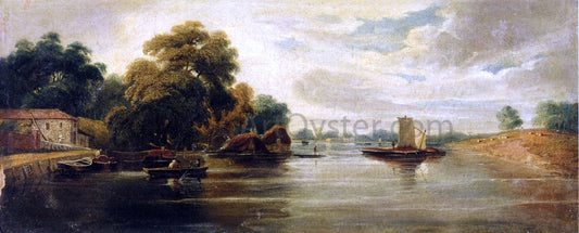 John Varley View of the Thames Looking Towards Battersea - Canvas Print