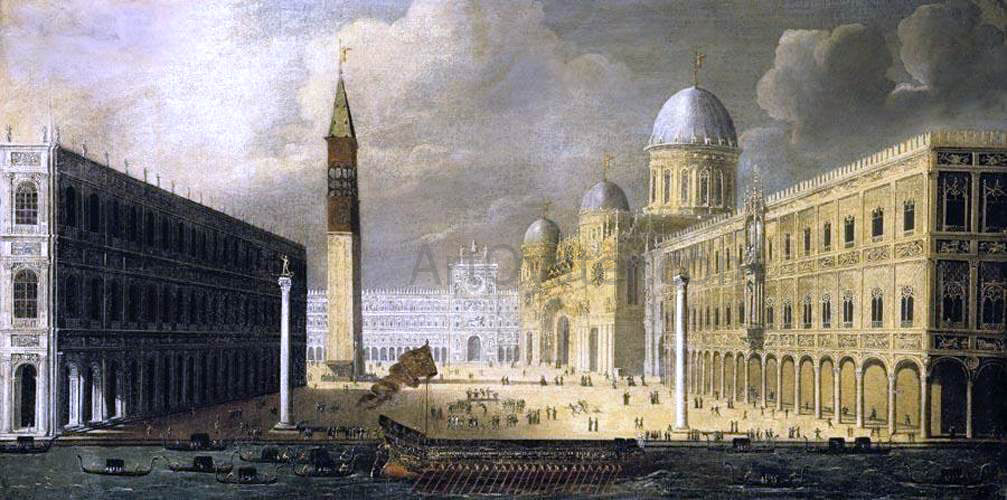 Francois De Nome A View of Venice - Canvas Print