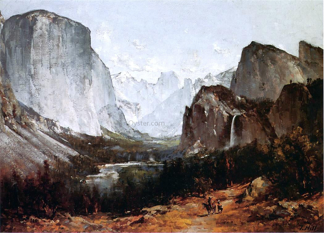 Thomas Hill A View of Yosemite Valley - Canvas Print